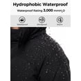 thumbnail image 6 of Wantdo Women's Windproof Zipper-up Jackets Waterproof Winter Coat Warm Windbreaker with Hood Black L, 6 of 8