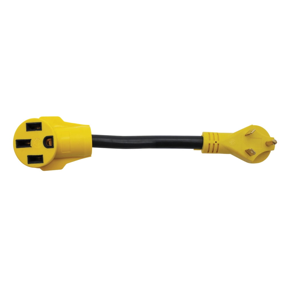 12inch Epicord Dogbone Heavy Duty RV Power Cord Plug Adapter 15Amp Male to 30Amp Female With Twist Lock 