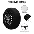 thumbnail image 3 of Kdxio Spare Tire Cover for RV Trailer, Waterproof Wheel Cover,Camper Spare Tire Cover Fit for Rv SUV Truck Travel Trailer 14 inch-Gnome Love USA, 3 of 8