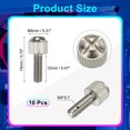 thumbnail image 2 of Uxcell Computer Case Thumb Screws, Thread PC Computer Case Fastener Thumb Screws for DIY PC Cover Power M4x12mm, 2 of 7