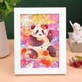 thumbnail image 6 of Hometravel Panda Pattern Jigsaw Puzzle, 108 Piece Adult Puzzle with Cute Design, Challenging Family Activity for Home, Gift, Frame Included for Display, Relaxation, 6 of 7