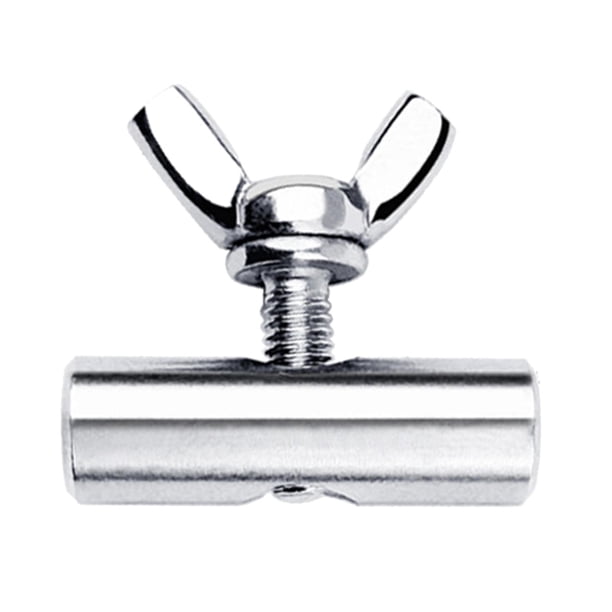 Tope de riel para toldo,Topes para rieles de toldo,8 mm x 25 mm,accesorio plateado,Tope de riel de toldo de acero inoxidable protección contra el viento,Accesorio para toldo cilíndrico de