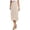 A-Beige528, variant on Wxolcjlv Womens Solid Midi Skirt Elastic Waist Lace Hem Casual Skirts