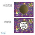 thumbnail image 6 of My Scratch Offs Mardi Gras Fat Tuesday DIY Scratch-off Note Cards & Stickers, Purple, 20 Pack, 6 of 6