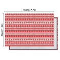 thumbnail image 5 of Red and White Christmas Pattern Summer Placemats Table Placemats Set Of 6-Linen Kitchen Washable Placemats Table Mats 11.8"x17.7" Non-Slip Heat Resistant, 5 of 5