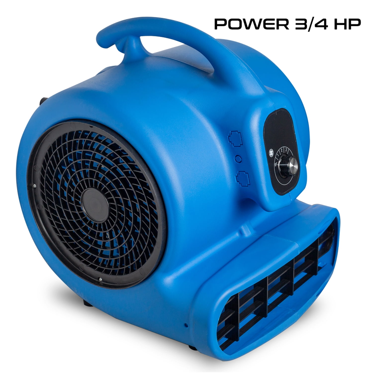 3/4HP Air Mover Blower Powerful Carpet Dryer Floor Drying Fan 3-Speed High Flo