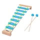 thumbnail image 2 of Xilófono de 15 notas con 2 mazos, habilidad , juguete Montessori, Piano de juguete para golpear a mano, para sesiones familiares, lecciones de , Azul, 2 of 9