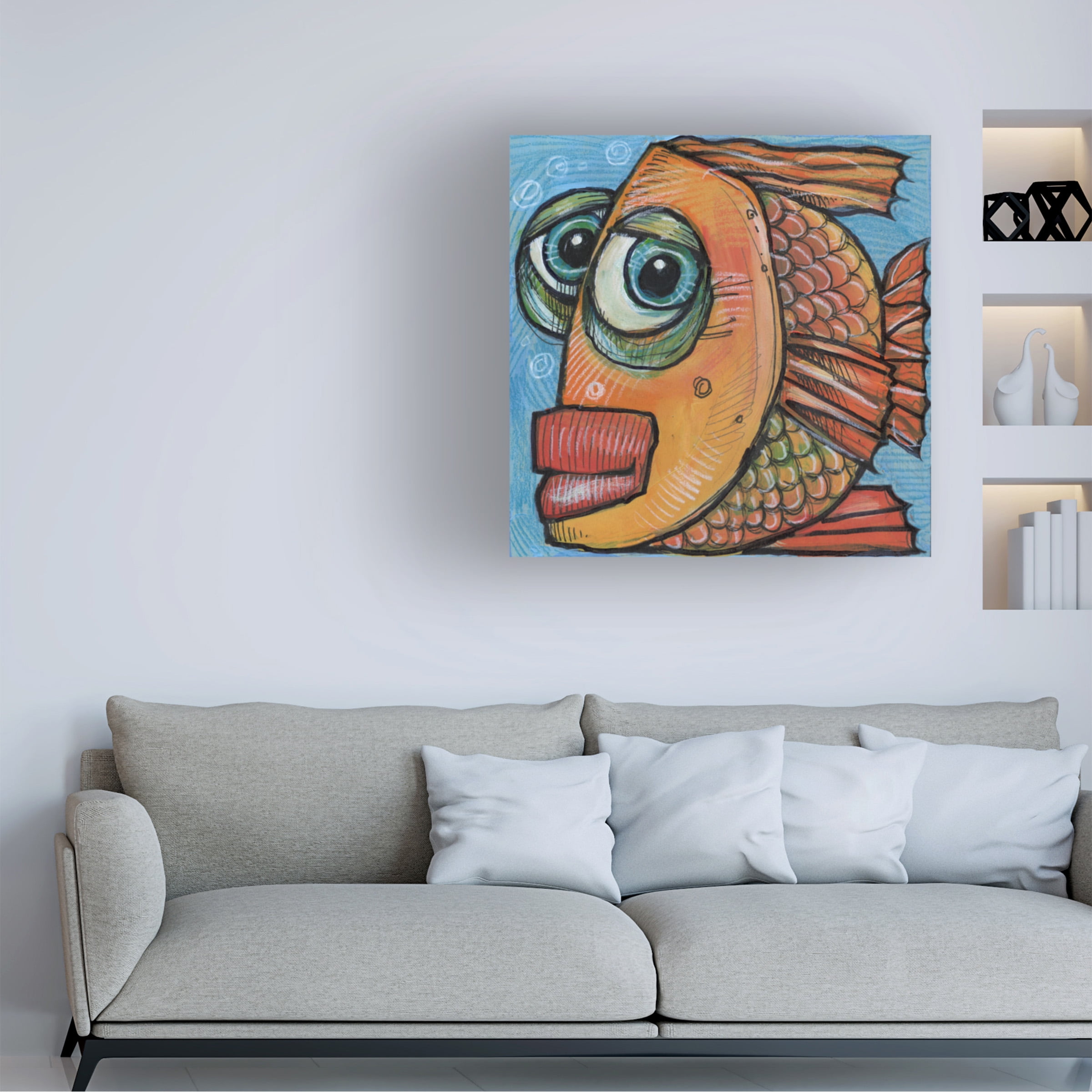 Tim Nyberg 'Fish 6 2019' Canvas Art