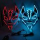 thumbnail image 1 of Máscara de cara completa de zorro de 10 colores luces de neón fiesta de Halloween pantalla Led Cosplay oscuro que brilla intensamente, 1 of 8