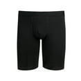 thumbnail image 3 of Y2Y2 Men's Cotton Stretch Boxer Briefs Long Leg Underwear 3-Pack Black 2XL 44"-46" Big and Tall, 3 of 7