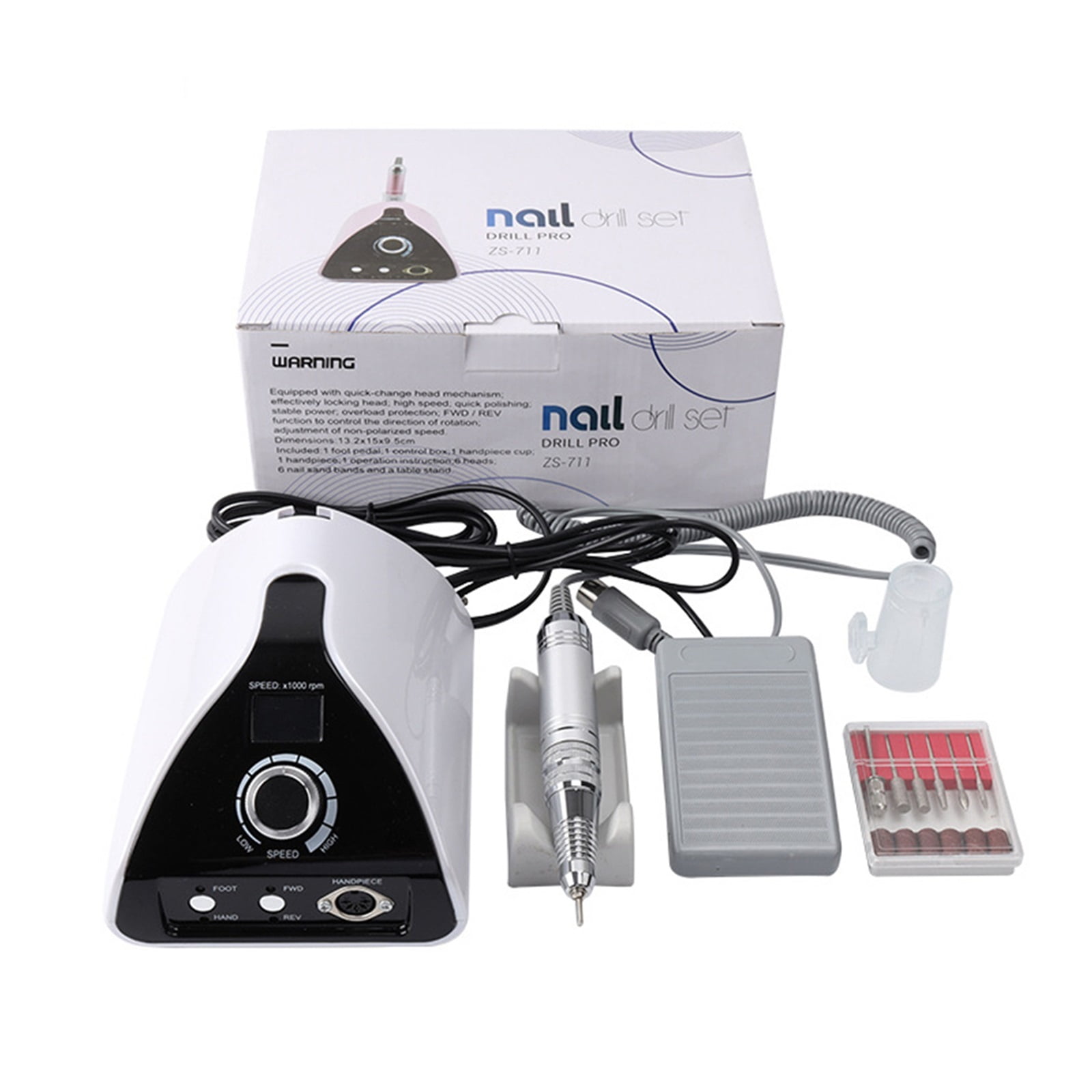 Nail Drill Machine Manicure, 35000RPM Professional Nail Milling, Strong Power Electric Nail Master For Nail Salon Tool ,Low Noise