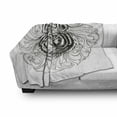 thumbnail image 3 of Tiger Soft Flannel Fleece Blanket, Black and White Abstract Design Large Feline Head Sticking out from Bundle of Leaves, Cozy Plush for Indoor and Outdoor Use, 70" x 90", Black White, by Ambesonne, 3 of 6