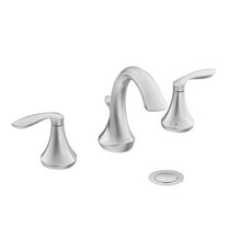 MOEN T6420 Eva 8 in. Widespread 2-Handle High-Arc Bathroom Faucet Trim Kit in Chrome (Valve Not Included)