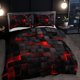 thumbnail image 1 of Lujoso juego de funda de edredón con estampado digital geométrico - Ropa de cama vibrante y versátil, 1 of 5