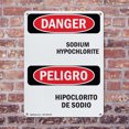 thumbnail image 4 of (2 Pack) Sodium Hypochlorite-Hipoclorito De Sodio OSHA Danger Sign 18 Inch X 24 Inch Indoor / Outdoor Rust-Free Aluminum Metal Signs for Workplace, Workshop, and Construction Site, Made, 4 of 8