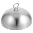 thumbnail image 3 of WORGEOUS Cubierta de acero inoxidable para bistec Teppanyaki Dome Tapa de plato Anti salpicaduras de aceite Cubierta de alimentos Herramienta de cocina para restaurante Hogar (20 cm), 3 of 8