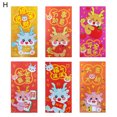 thumbnail image 4 of CSChome Enveloppe Rouge Chinoise Enveloppes Rouges Design Mignon de Dessin Animé Porte-Argent Festif 6 Pcs, 4 of 7