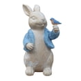 thumbnail image 2 of jifeng Rabbit Animal Statue Sculpture Photo Props Standing Blue, 2 of 9