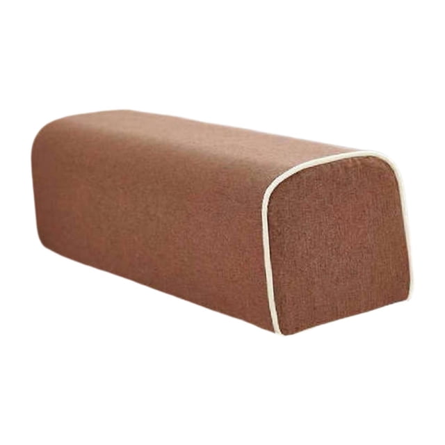 Almohada para reposabrazos de sofá, espuma de alta densidad, lavable, portátil, ligera y ergonómica. marrón
