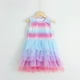 thumbnail image 3 of Vestido de sirena para niña de 3 a 8 años, tutú de princesa arcoíris, vestidos de fiesta de cumpleaños, traje de moda, 3 of 5