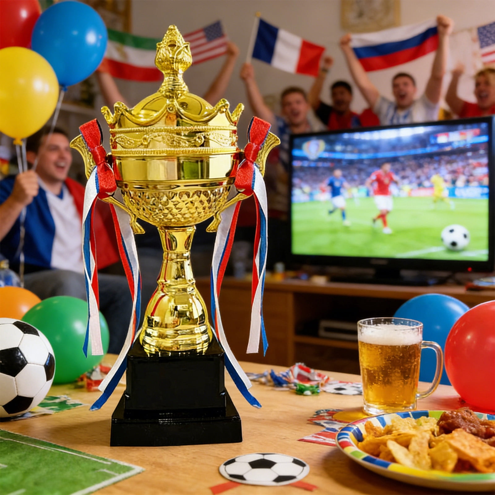 ddioayh Trophy Cup Gold Place Award for Sports Championship Tournaments Sturdy Metal Construction Ideal for Basketball Football Competitions and Celebrations
