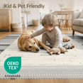 thumbnail image 4 of ODIKA 2'x3' Washable Accent Rug Pet Friendly, Bedside Mat Round Cow Spotted Southwestern Abstract Inspired Boho Border for Bedroom, Nursery, RV, 4 of 7