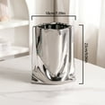 thumbnail image 5 of Handmade Electroplated Ceramic Flower Vases With Wrinkle Texture Double Use, 5 of 10