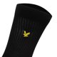 thumbnail image 3 of LYLE&SCOTT Calcetines de tenis para hombre, paquete de 5 - Camdyn Core Socks, mezcla de algodón, lisos Negro 40-46, 3 of 3