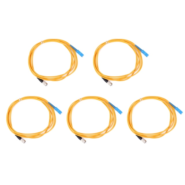 Cable de fibra óptica Bling Bling monomodo SC FC de 5 piezas con Puente de fibra de 3 m para transmisión de red