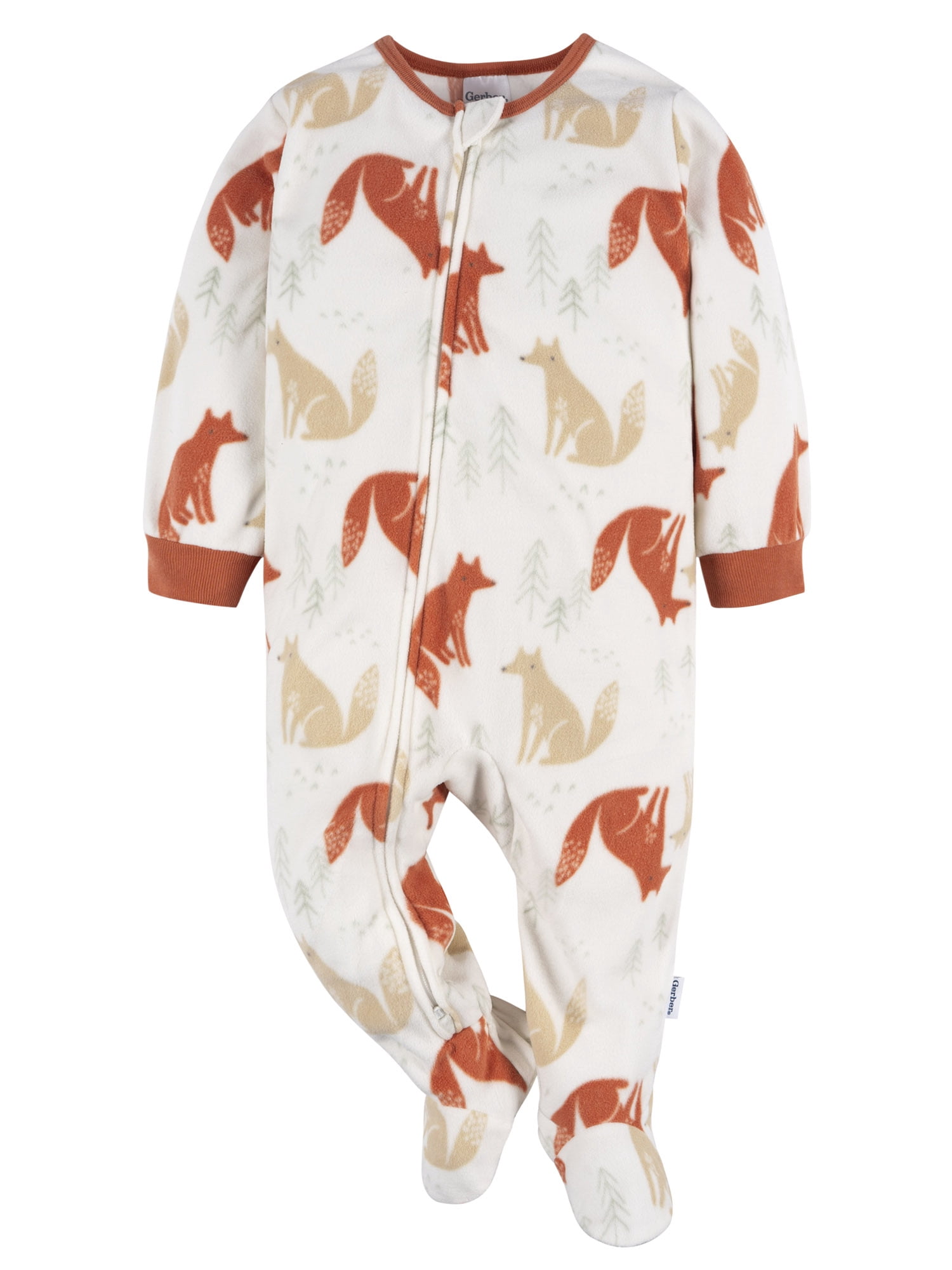 Gerber Baby and Toddler Neutral Microfleece Blanket Sleeper Pajamas, 2-Pack, Sizes 0/3 Months -5T