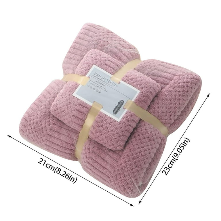 Meuva Towel Two In One Soft And High Density Set Coral Absorben