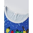 thumbnail image 4 of Christmas Family Pajama Matching Set Elk Print T-shirt Tree Pants, 4 of 9