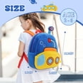 thumbnail image 2 of Lomyolo Kids Backpack for Boys Girls 2-6 Years | Cute Cartoon Car Shaped Backpack, Plush Soft Mini Travel Bag for Kids | Machine Washable - Submarine, 2 of 5