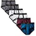 thumbnail image 3 of Fruit of the Loom Men`s 6-Pack Assorted Ringer Fashion Briefs, L, Assorted, 3 of 3