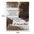 thumbnail image 2 of Funnil Father Day Blanket for Dad from Daughter,Soft Lion Throw Blanket for Couch,Sofa,Bed,50x60inch, 2 of 7