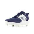 thumbnail image 4 of New Balance Mens Fresh Foam X 3000v6 Low Metal Baseball Cleats Navy/White 14, 4 of 5