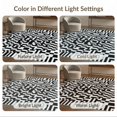 thumbnail image 7 of ODIKA 8'x10' Washable Area Rug Entryway Alternating Motif Bordered Framework Symmetrical Bathroom for King Size Bedroom Under Bed, Master Suite, Non-Shedding, Easy Care, 7 of 7