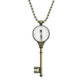 thumbnail image 1 of m Animal Feather Key Necklace Pendant Tray Embellished Chain, 1 of 3