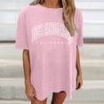thumbnail image 2 of XIAONU Womens Giraffe Graphic Crew Neck T Shirt Loose Oversized Short Sleeve Tops Casual Daily Longline Tee, 2 of 4