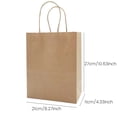 thumbnail image 2 of DKLYHW Kraft Shopping Bags, Brown Kraft Craft Gift Bags, Paper Gift Bags for Birthday Party Favors Wedding Sacks, 2 of 7