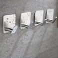 thumbnail image 2 of Hanger Hook 4pcs Free Toalla Almacenamiento Auto Adhesivo Sin Perforación (plata), 2 of 7