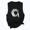 thumbnail image 4 of Spring Tops for Women Tank Tops for Women Women Sun and Moon Print Tank Fit O-Neck Sleeveless Block Shirts Tunic Tee Tops, 4 of 6