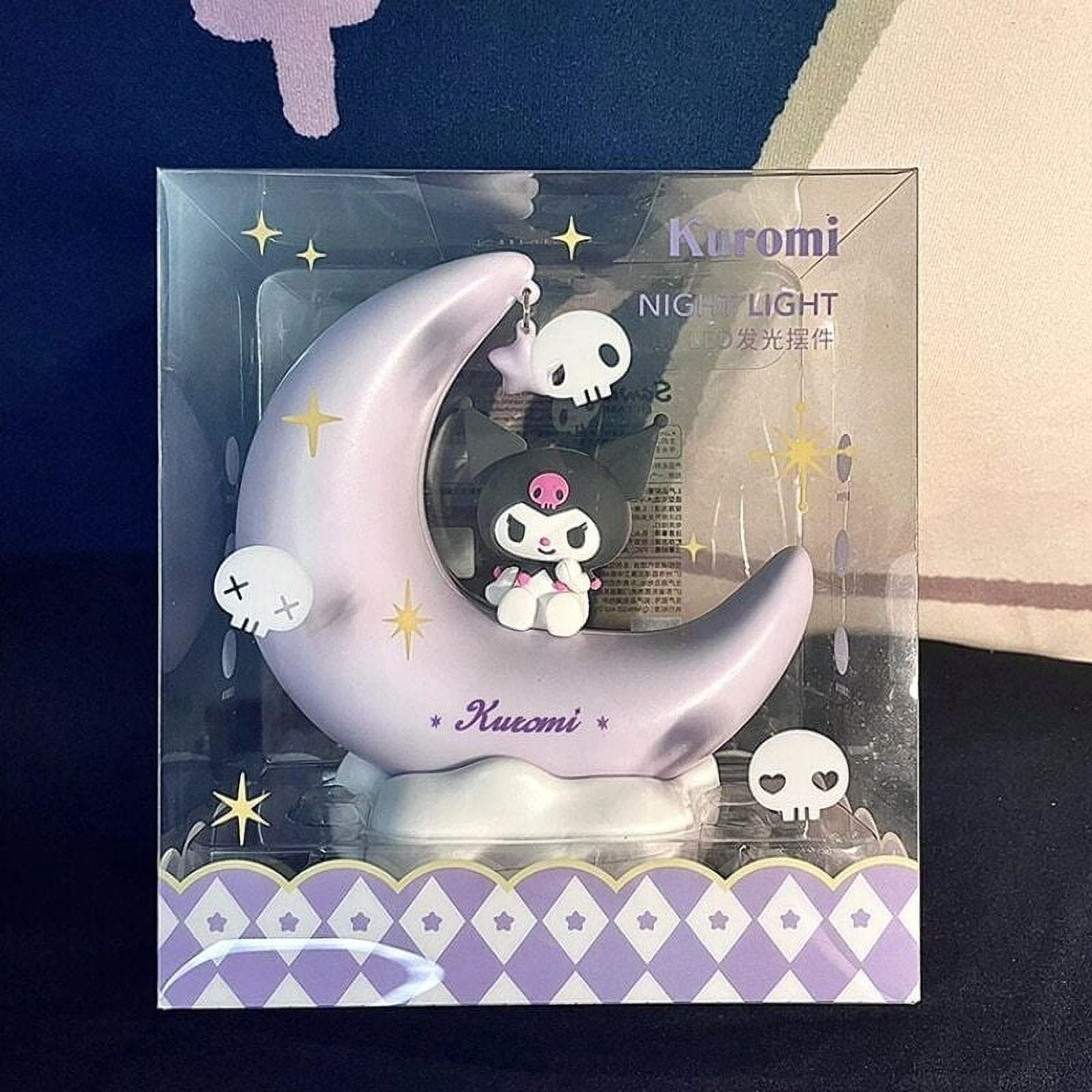 Moon Shaped Night Light Kuromi Cinnamoroll Bedside Lamp Desk Lamp sweet Gift For Kids