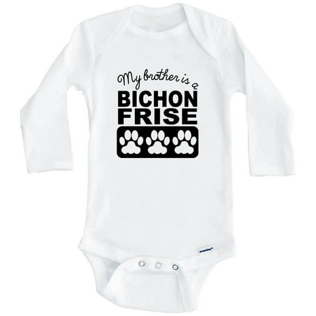 

My Brother Is A Bichon Frise One Piece Baby Bodysuit One Piece Baby Bodysuit (Long Sleeve) 0-3 Months White