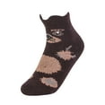 thumbnail image 3 of Women's 6 Pairs of Cute Picot Animal Printed Anklet Cozy Plush Soft Slipper Socks, 3 of 8
