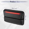 thumbnail image 5 of 2pcs Car Seat Gap Filler Multiple Pockets Car Seat Organizer Console Side Pocket Storage Box Black Red, 5 of 6