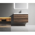 thumbnail image 5 of Alma 36 Inch Natural Oak Wall Mount Vanity With A integrated Sink, 5 of 15