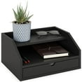 thumbnail image 3 of Ballucci Desk Organizer with Drawer, 3 Tier Paper File Holder and Mail Sorter, Black, 3 of 9
