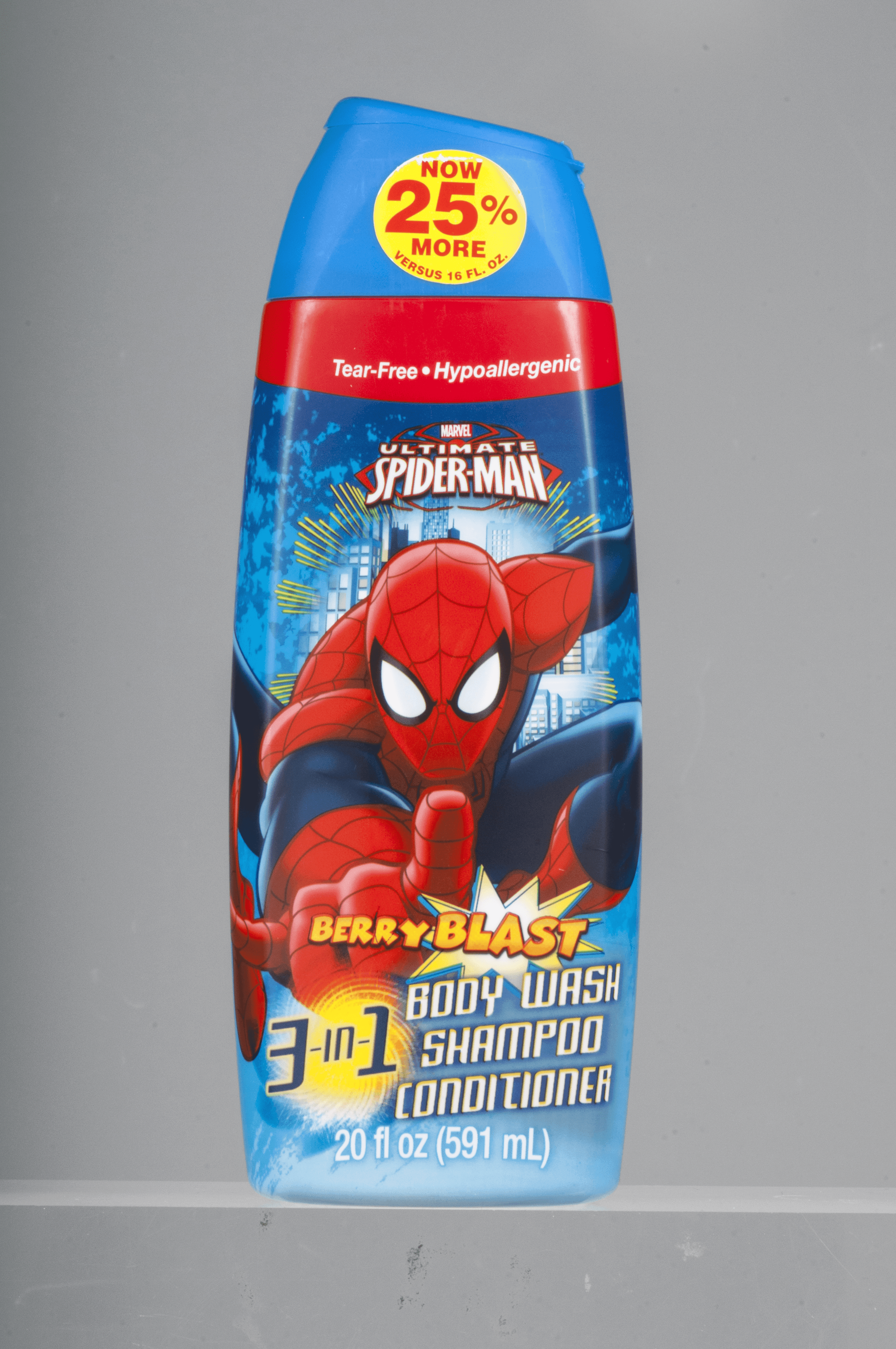 Marvel Ultimate Spiderman Berry Blast 3 in 1 Body Wash Shampoo &  Conditioner, 20 Fl Oz - Walmart.com