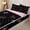 Black Pink 01, variant on Manfei Pink Bow Daisy Love Heart Print Zipper Twin Comforter Sets with Fitted Sheet and 2 Pillowcases for Girls, Cute Bows Zipper Bedding Set, Pink Reversible, 4pcs